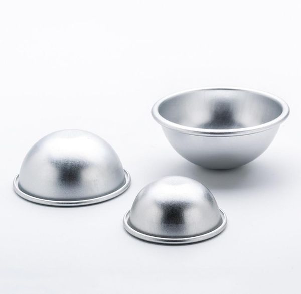 Moules de cuisson pour Desserts et pâtisseries, boule semi-ronde, modèle en métal, bombe, sel, savon fait main, fournitures de bain, cadeaux artisanaux faits maison