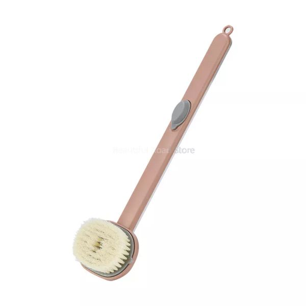 Brosse de bain amovible longue poignée arrière du corps de bain de bain de douche de douche éponge brosses d'éplugnes avec poignée masseur