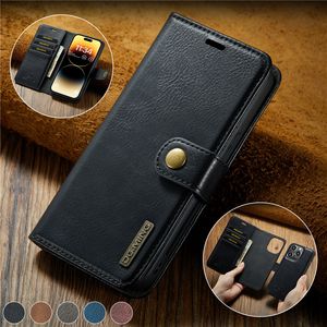 Detachable Magnetic Phone Case for iPhone 15 14 13 12 Pro Max Samsung Galaxy S23 Ultra S22 S20FE S20 S21 Note20 S20lite S20Fan A23 A13 A52 A72 5G Sturdy Retro Wallet Shell
