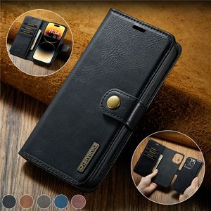 Detachable Magnetic Phone Case for iPhone 15 14 13 12 Pro Max Samsung Galaxy S23 Ultra S22 S20FE S20 S21 Note20 S20lite S20Fan A23 A13 A52 A72 5G Sturdy Retro Wallet Shell