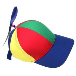 Afneembare propeller Rainbow Hat met Blue Summer Baseball Cap For Kids L2405