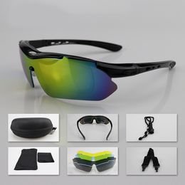 Forces spéciales détachables Army Fan Tactical Goggles Outdoor CS Shooting Bulletproof Lunets Moto-cycle épaissies Lunes d'équitation Envoyer des objectifs multicolores