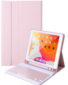 Case de cuero de cartera de teclado de Bluetooth inalámbrico desmontable para iPad Air 2 97 102 105 Pro 11 20203954573