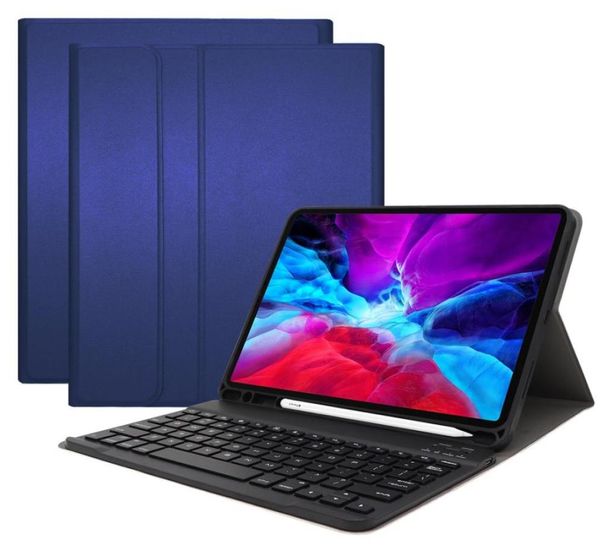 Étui pour clavier Bluetooth sans fil détachable pour iPad pro 11 version 2020 avec pavé tactile rétroéclairé Portefeuille ultra fin en cuir cove9262271