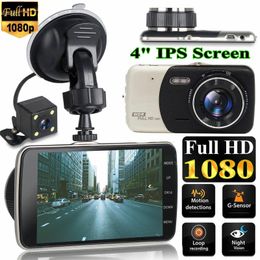 Detalles sobre la cámara de doble lente de ﾠ4'' HD 1080P 120ﾰ Car DVR Video Dash Dashboard Cam Recorder IPS