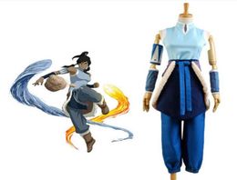 Details over Avatar The Legend of Korra Korra Katara Uniform Cosplay Costume Full Set272K1563746