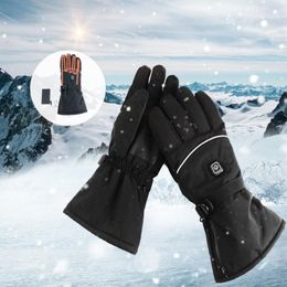Détails sur les gants chauffants chauds pour les mains d'hiver à écran tactile alimentés par batterie électrique imperméables 221P