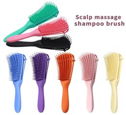 Brosse à cheveux démêlante Massage peigne humide brosse à cheveux 2a à 4c crépus ondulés/bouclés/bouclés/humides/secs/huile/cheveux épais8008045