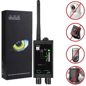 Détecteur 1MHz12GH Radio Antispy Detector FBI GSM RF Signal Auto Tracker Detector GPS Tracker Finder Bug avec une longue antenne LED magnétique