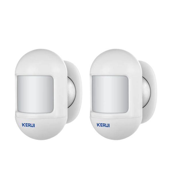 Detector 2pcs Kerui P831 Mini Sensor de movimiento PIR Detector de alarma de Sensor de movimiento con base giratoria magnética para W181 W184 W204 Alarma de seguridad del hogar