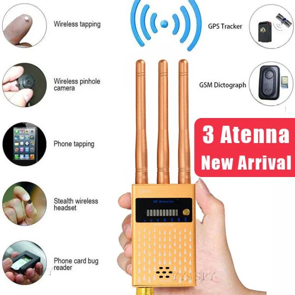 Détecteur 3 Antenne Professional G619 Anti-Spy Detector RF CDMA Signal Finder pour GSM Bug GPS Tracker Wireless Hidden Camera Écoute
