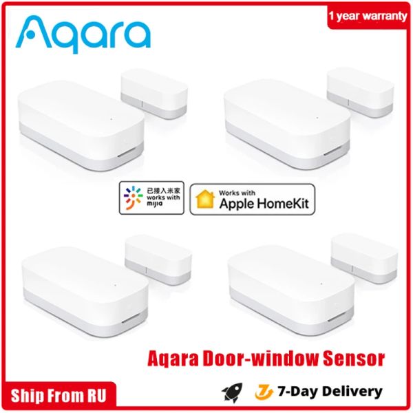 Détecteur Aqara capteur de porte fenêtre intelligente aimant de porte dispositif de sécurité domestique Intelligent ZigBee contrôle sans fil Mi Home APP Homekit