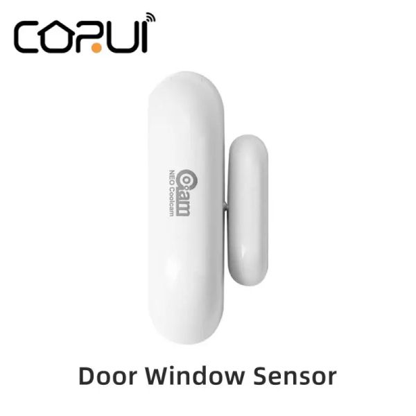 Détecteur Corui Zwave Plus Capteur de fenêtre de porte Smart Contact Capteur EU 868.4MHz Alerte instantanée Alerte de verrouillage de verrouillage de la porte de la fenêtre de la fenêtre