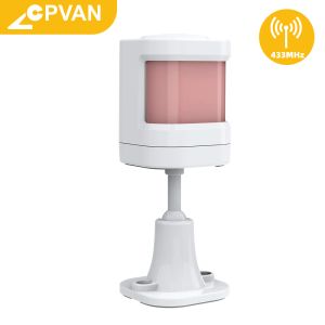 Detector CPVAN Infrarood alarmdetector Human Body Sensor 433MHz Security Home Alarm System PIR Motion Sensor Detector