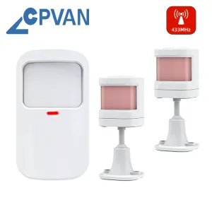 Detector CPVAN PIR Motion Sensor Wireless 433MHz Smart Home Security Burglar Alarm Sensor Systeem Beveiligingsbeveiliging Infrarood Detector