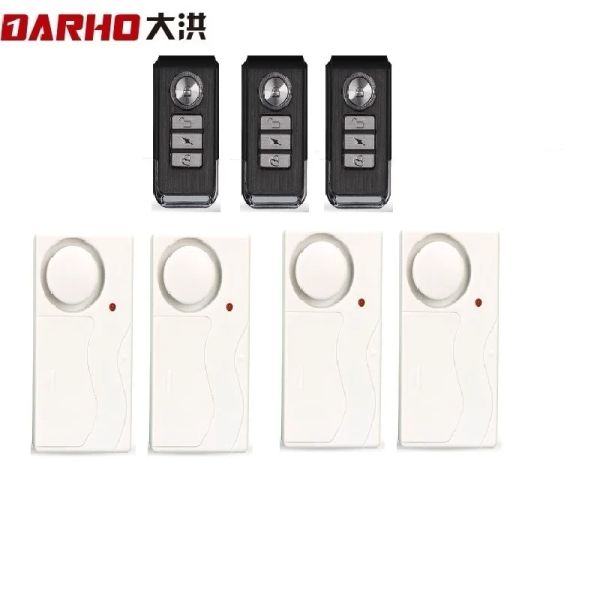 Détecteur Darho Wireless Door / Window Entry Security Collier Capteur ALARME PIR MAGNETINE SMART HOME GARAGE SYSTÈME avec 3 télécommandes