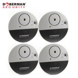 Detector Doberman Beveiliging 4 stks Sensor Detector Deur Raam Trillingsalarm voor Waarschuwing Inbrekers Indringer Home Security Alarm alarma