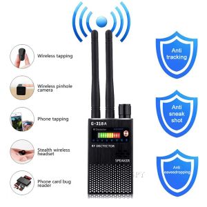 Detector Dual antenne RF -signaaldetector voor verborgen camera luistert draadloze audio -bug GSM -apparaat Finder Antispy Scanner