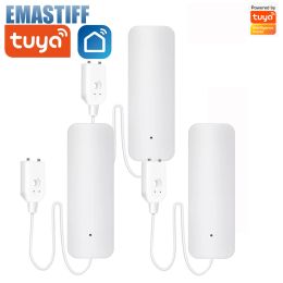 Détecteur Emastif Wifi Tuya Smart Water Fuite Capteur Détecteur ALARME Capteur de fuite d'eau inondable Compatible avec Smart Life Google Home