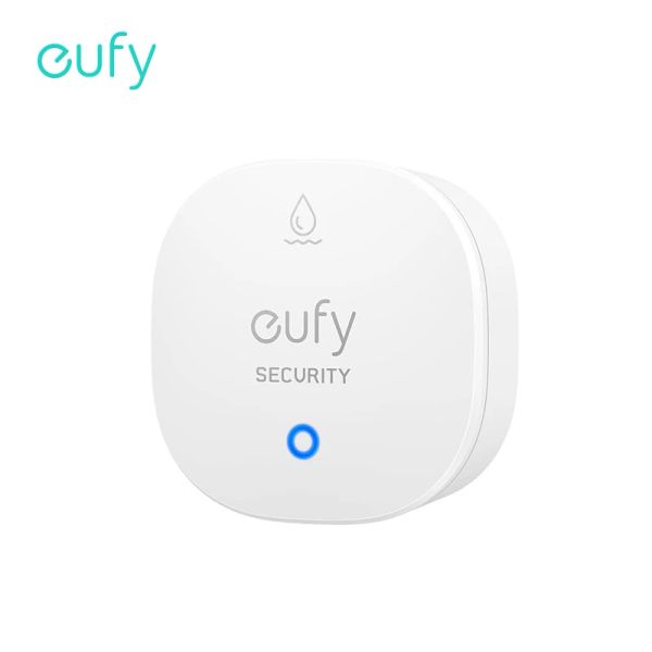 Detector Eufy Security Water and Freeze Sensor con alertas remotas IP65 Impermeabilización de 2 años L porza de batería requerida