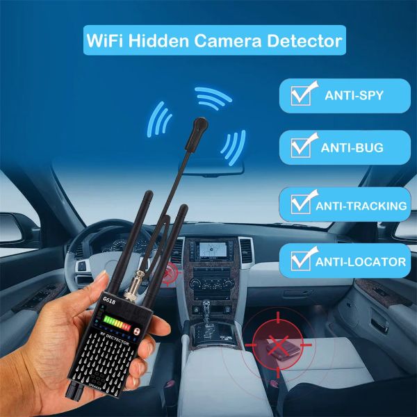 Detector G618W G319 Anti Spy Wireless RF Signal Detector Bug GSM GPS Tracker Camera Evesdropping Dispositivo Profesional Finder de señal