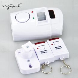 Détecteur Système de sécurité d'alarme domestique Détecteur de capteur de mouvement infrarouge sans fil avec 2pcs télécommandes Fenêtre de porte antitheft