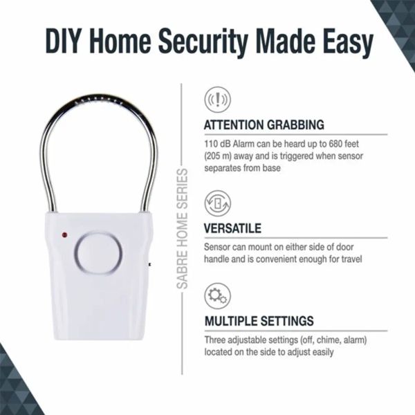 Détecteur Home Security Business Travel Indoor Vibration Accessoires Capteur Alerte