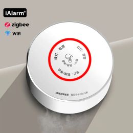 Détecteur Ialarm Zigbee Gas Detector Tuya WiFi Capteur d'alarme de gaz combustible Smart Home Home Kitchen Sécurité Nature Détecteur de fuite de gaz