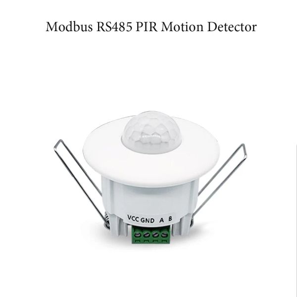 Detector de techo interior Infrarrojo Detector RS485 Salida de datos PIR Sensor de movimiento 924VDC Alarma de seguridad ajustable Control de hotel inteligente