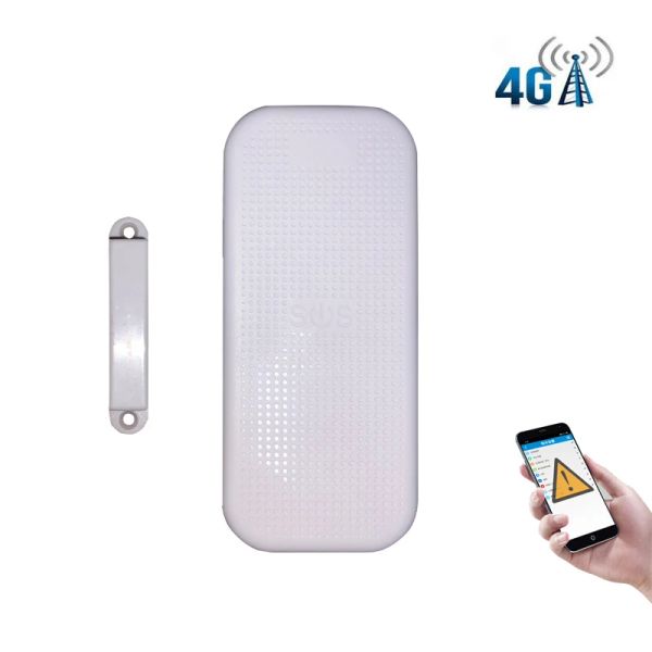 Detector IP67 impermeable inalámbrico GSM 4G LTE Sensor de ventana de puerta alarma soporte aplicación remota Control SOS voz bidireccional