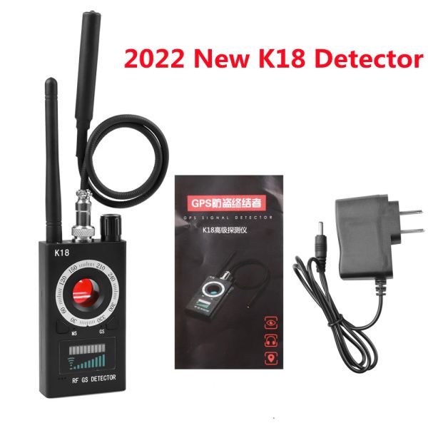 Détecteur K18 Caméra multifonction anti-détection GSM Bug Bug Finder GPS Signal Lens RF Locator Tracker Detect Finder Radio Scanner Nouveau