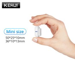Détecteur Kerui 433MHz Mini Mini Small Small Micro Home Security Door Window Capteur Détecteur Détecteur pour le système d'alarme WiFi GSM