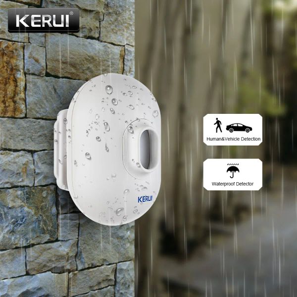 Détecteur Kerui P861 Détecteur de capteur de mouvement PIR imperméable pour l'alarme de sécurité sans fil Kerui Alarme de cambrioleur de garage