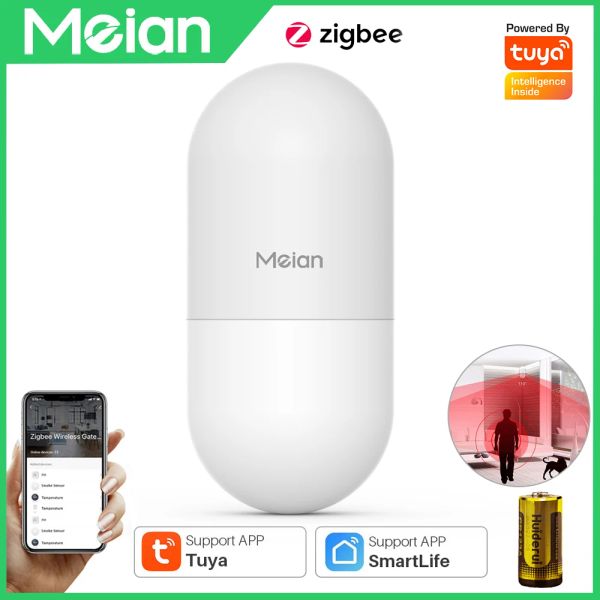 Détecteur Meian Tuya Zigbee Human Motion Sensor Smart Home Pir Motion Detector Detector Security Smart Life Works with Zigbee Gateway