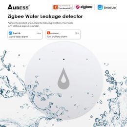 Detector NUEVO ZIGBEE Agua de agua Sensor de inundación Sensor de agua Tanque de agua Fuga completa Alarma de vida inteligente Monitoreo remoto Monitoreo de Tuya Requerido