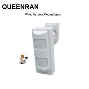 Detector Outdoor IP65 Waterdichte PET Immuniteit Wired Dual PIR + MW Motion Sensor PIR Motion Detector voor al het bekabelde alarmsysteem