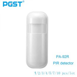 Détecteur PGST PIR Motion Sensor Motion DÉTECTEUR 433MHz EV1527 pour le système d'alarme d'alarme domestique Détecteur de mouvement infrarouge sans fil Sécurité de la maison Smart