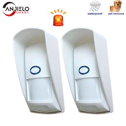 Detector PIR Sensor Infrarood Motion Detector Waterdicht 433 MHz Sirene Outdoor Wireless Home Beveiliging Wireless Antitheft Alarm Detector