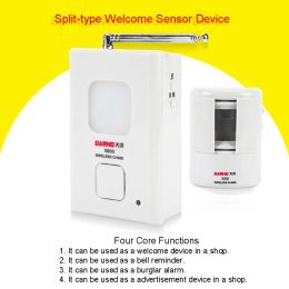 Detector PIR Wireless Infrared Bewegingswinkel Entry Deur Welkom Beveiliging Alarm Chime Motion Sensor Detector Sensor de Movimiento