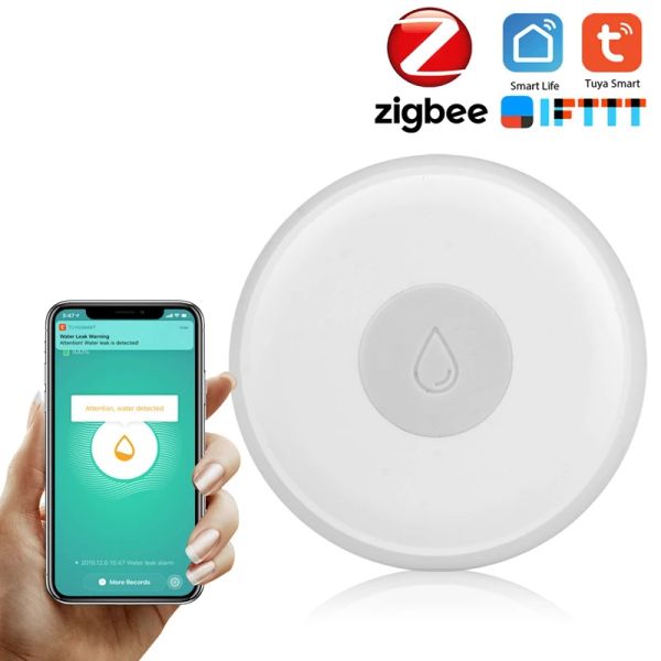 Détecteur Risezigbee Smart Home Capteur de fuite d'eau inondation sans fil Détecteur DÉCHETTE DE DÉCHETÉ DE DÉCHET