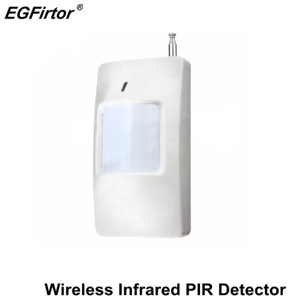 Détecteur Sécurité Alarme Wireless Pir Alarm Détecteur Capteur d'alarme infrarouge 433MHz 1527 Détecteur de mouvement sans fil pour le système d'alarme domestique