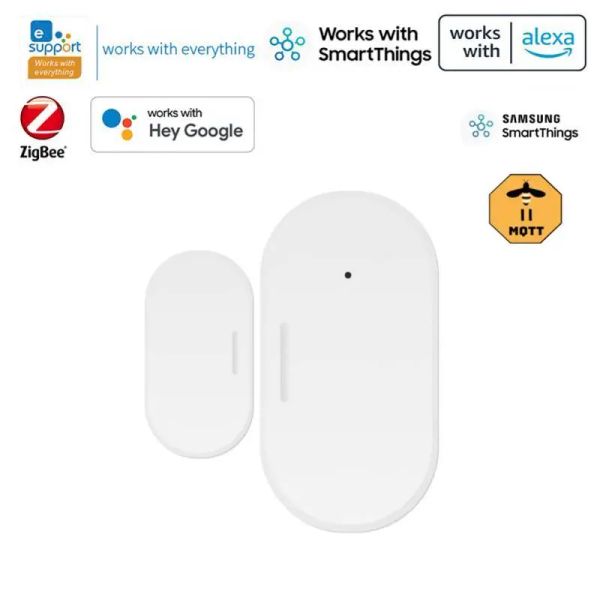 Détecteur Smart Home Zigbee Door Capteur Window Security Alarm Work Wit MQTT SmartThings Hub Alexa Google Home Alice Ewelink App.