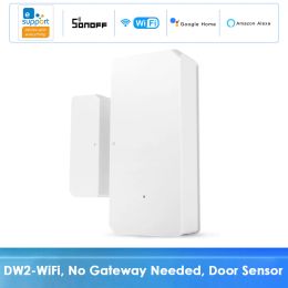 Detector SONOFF DW2 Sensor de ventana de puerta inalámbrica WiFi Sistema de seguridad para el hogar Smart Home Kits Detector a través de alertas de notificación de la aplicación Ewelink
