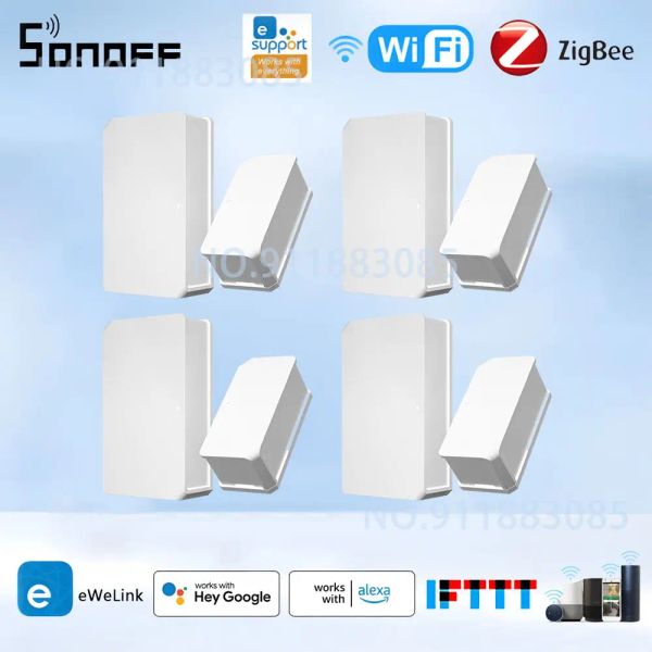 Détecteur Sonoff Zigbee SNZB04 Capteur de fenêtre de porte sans fil Smart Open / Fermer Detectors Ewelink App Notification Alertes Home Security Alarm