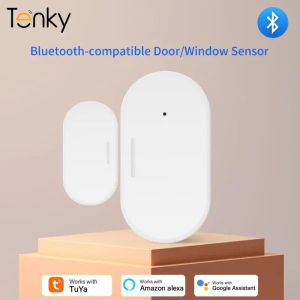 Détecteur tenky tuya Bluetooth compatible Smart Window / Door Capteur Smart Home Security Alarm Dectector Système de détection avec Alexa / Google