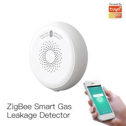 Detector Tuya Gaslekdetector Gassensor Detector Voice Warn Sensor Home Beveiligingsbescherming Hoge gevoelige Tuya/Smart Life App