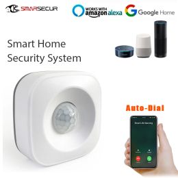 Detector Tuya Smart App Pushing Mensaje de alerta Wifi Celling People Moving Alarm Detector Sensor de movimiento del detector