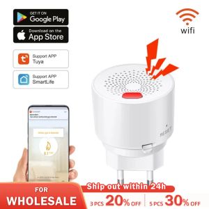 Detector Tuya Smart Home WiFi Natural Gas Sensor brandbaar huishouden Smart LPG Gaslekkage Alarm detector brandbeveiligingsbescherming