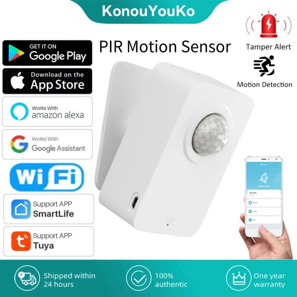 Détecteur Tuya Smart Home WiFi PIR Motion de mouvement Home Security Protection Système d'alarme Présence Détecteur Smart Life Action Capteur