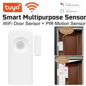 Detector Tuya Smart Multipurpose WiFi Deur Sensor en PIR Motion Sensor 2in1 Functie met Alexa Google Smart Home Security Smart Life